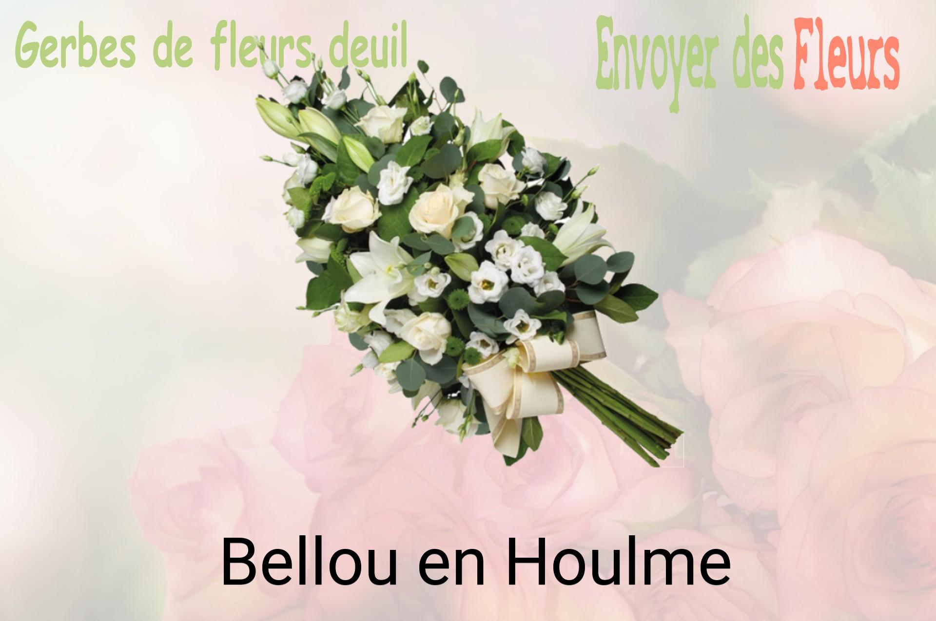 Gerbe de fleurs de deuil livrée à Bellou-en-Houlme